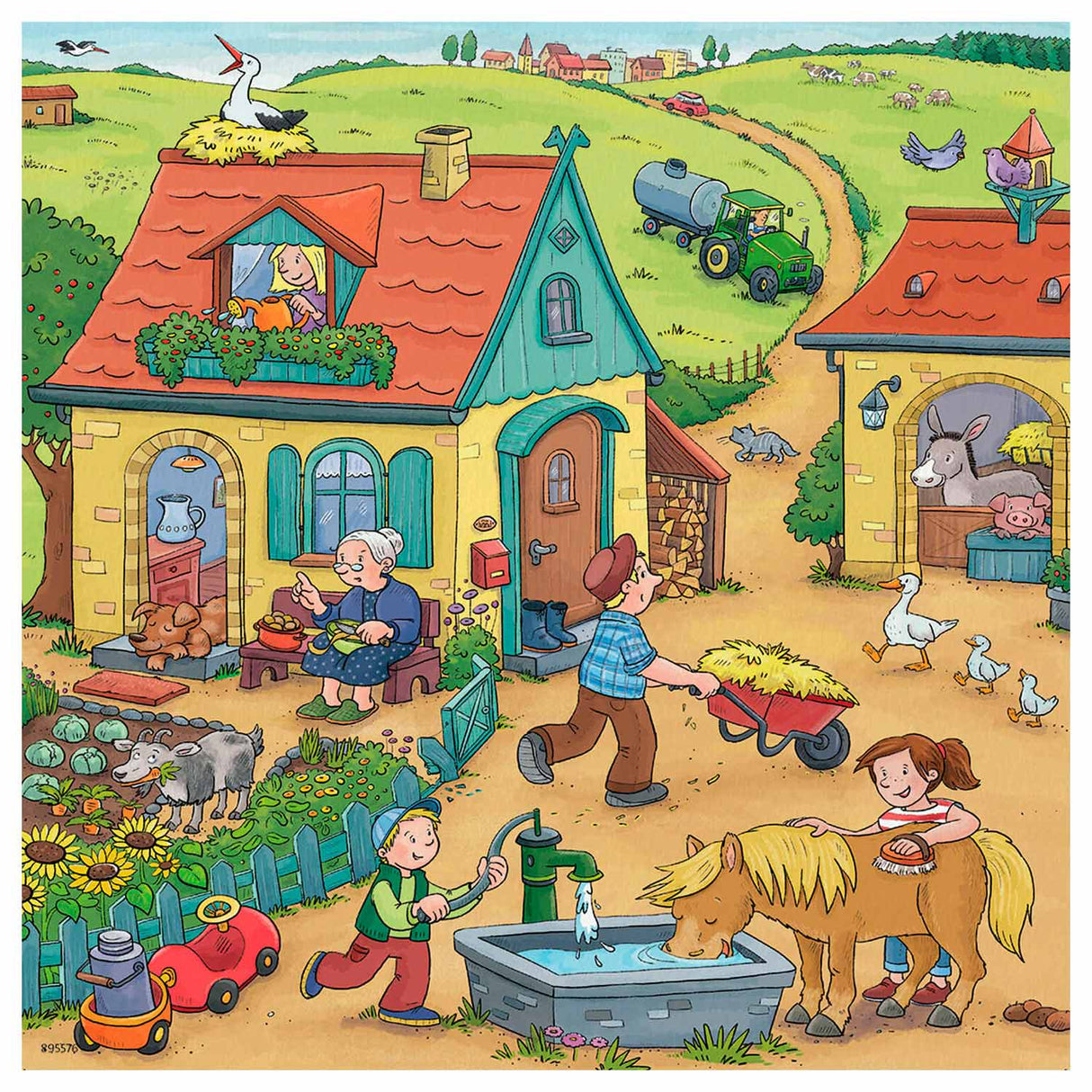 Ravensburger puzzle ferme - 3x49 pièces - puzzle enfant
