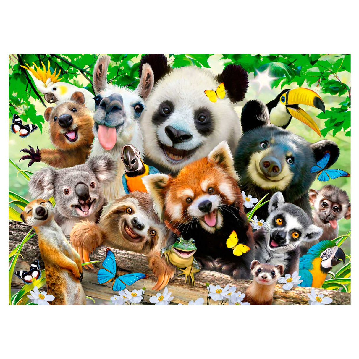 Ravensburger puzzle faune selfie 300 pièces