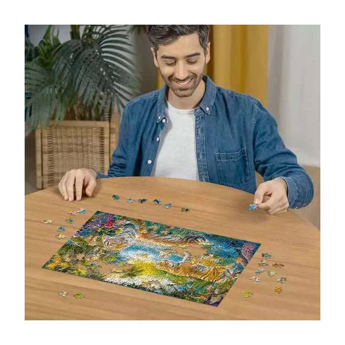 Ravensburger puzzle Famille de tigres dans l'oasis - 500 pcs.