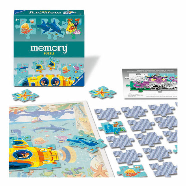 Puzzle de mémoire Ravensburger sous l'eau
