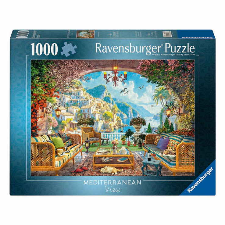Ravensburger puzzle Vue sur la terrasse méditerranéenne - 1000 pcs.