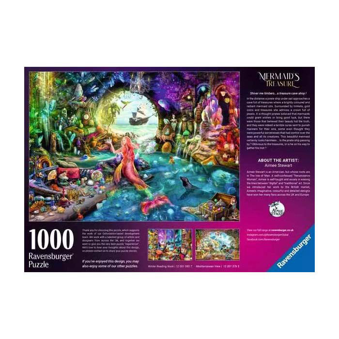 Ravensburger puzzle les sirènes au trésor 1000 pièces