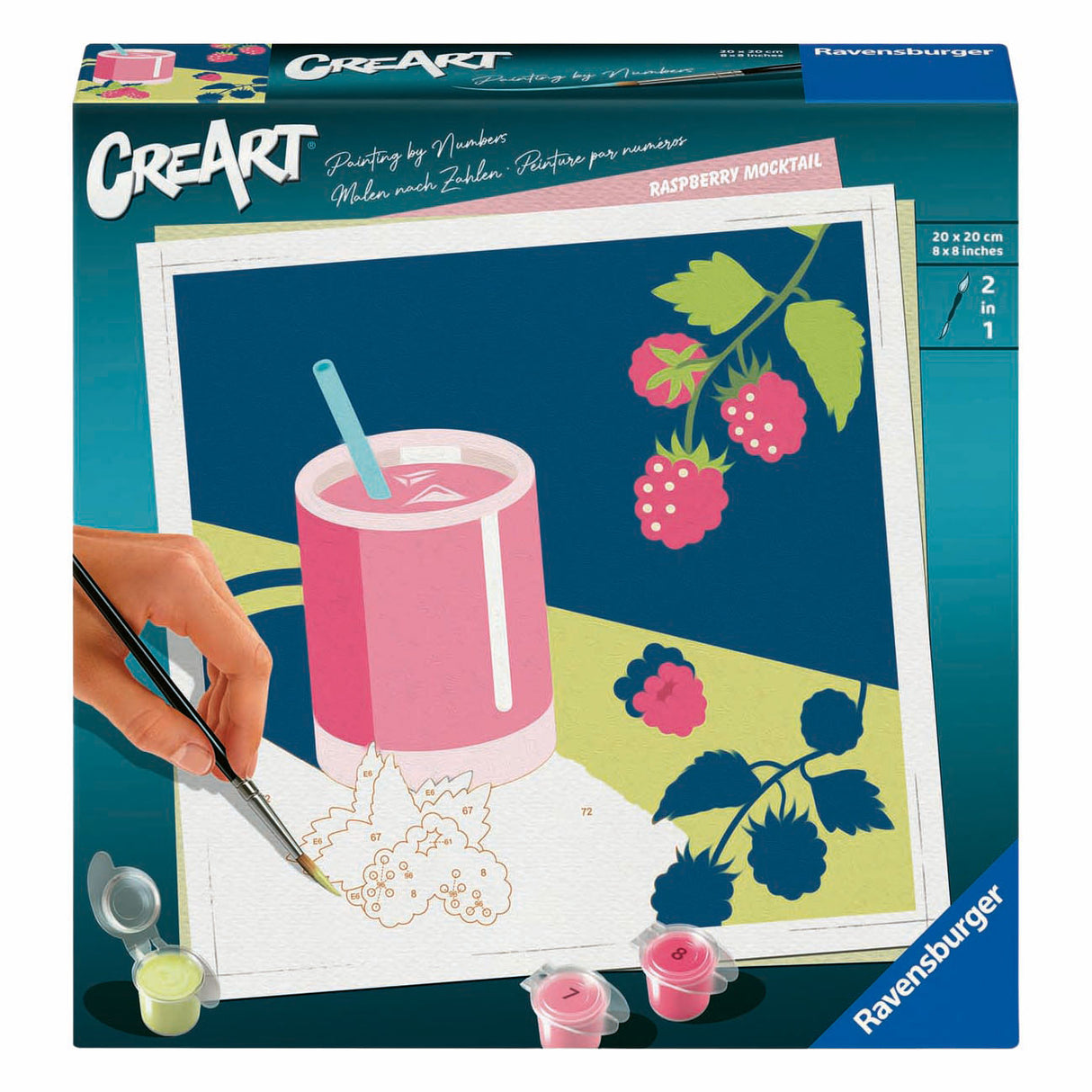 Peinture créative par numéro Ravensburger - framboise
