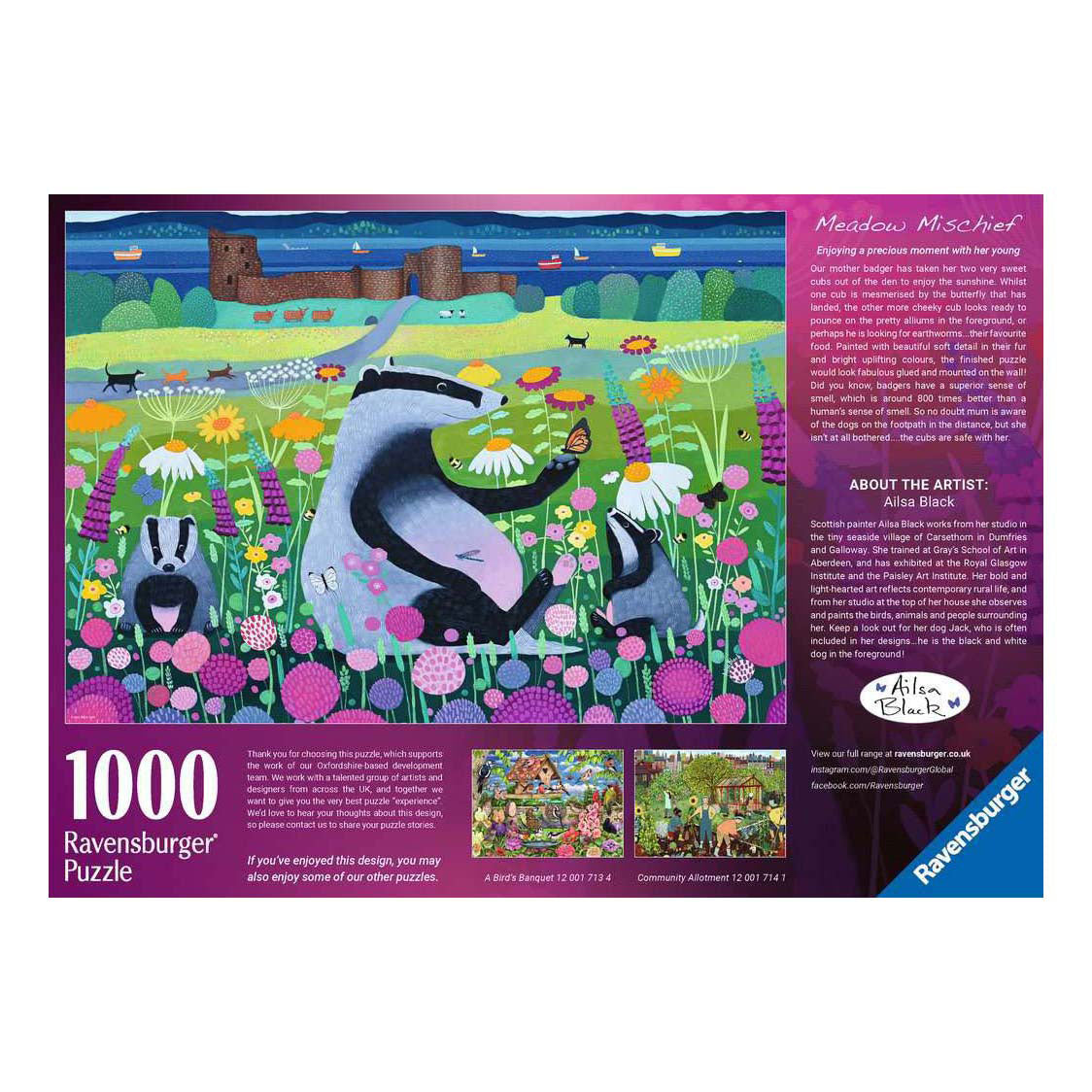 Ravensburger – weidevrienden – legpuzzel – 1000 stukjes