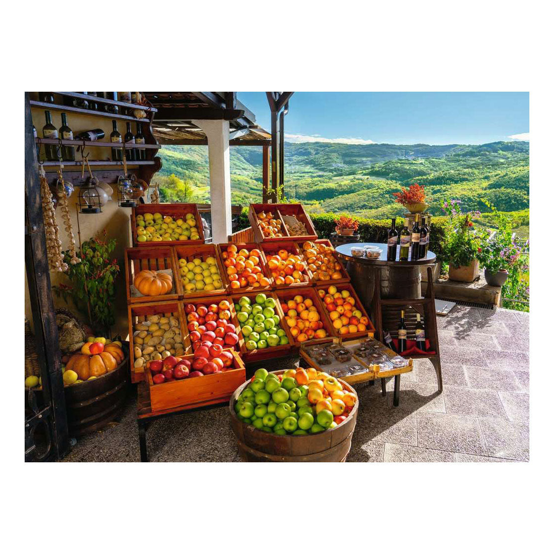 Ravensburger – groente- en fruitmarkt, kroatië – legpuzzel – 500 stukjes