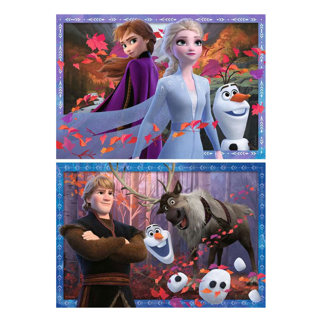 Ravensburger puzzle disney congelé 2 - 2x24 pièces - puzzle enfant