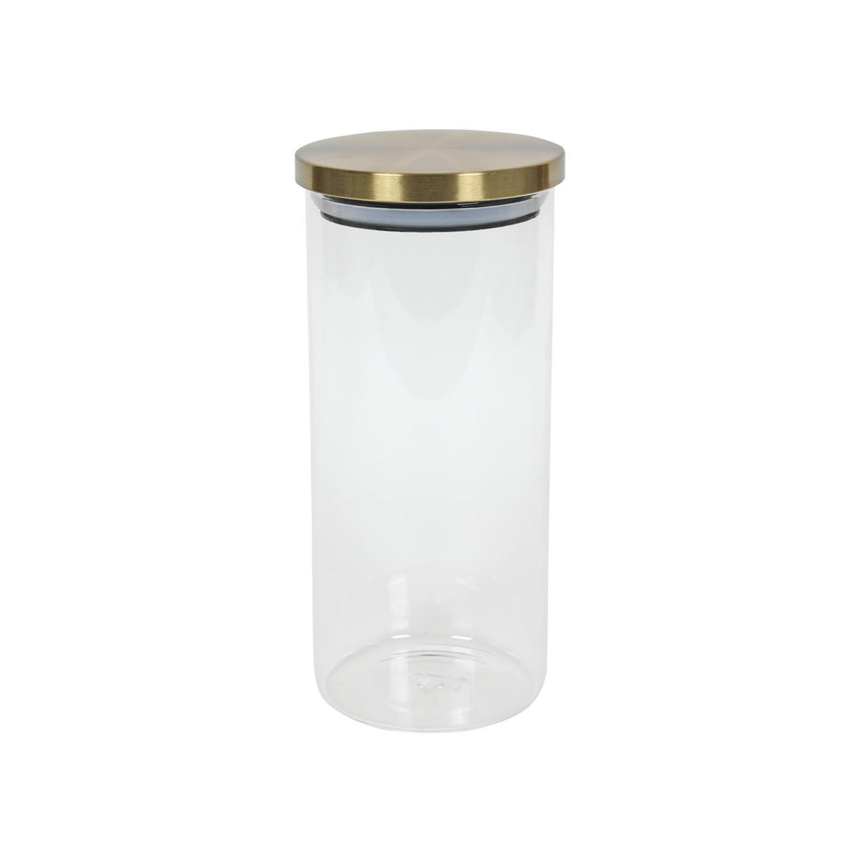 Pot de conservation en verre avec couvercle doré 1200ml