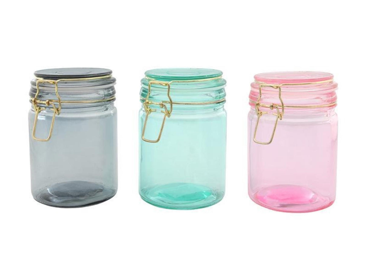 Pot de rangement ustensiles de cuisine verre 750ml ø10x15cm