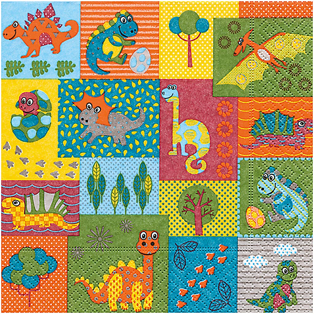 Serviettes Creativ company, dimension 33x33 cm, 20 pièces, 1 boîte