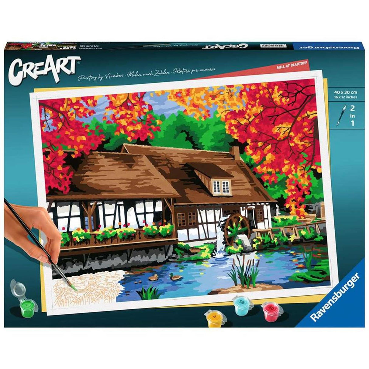 Ravensburger Creart peinture au nombre - Molen dans Blautopf