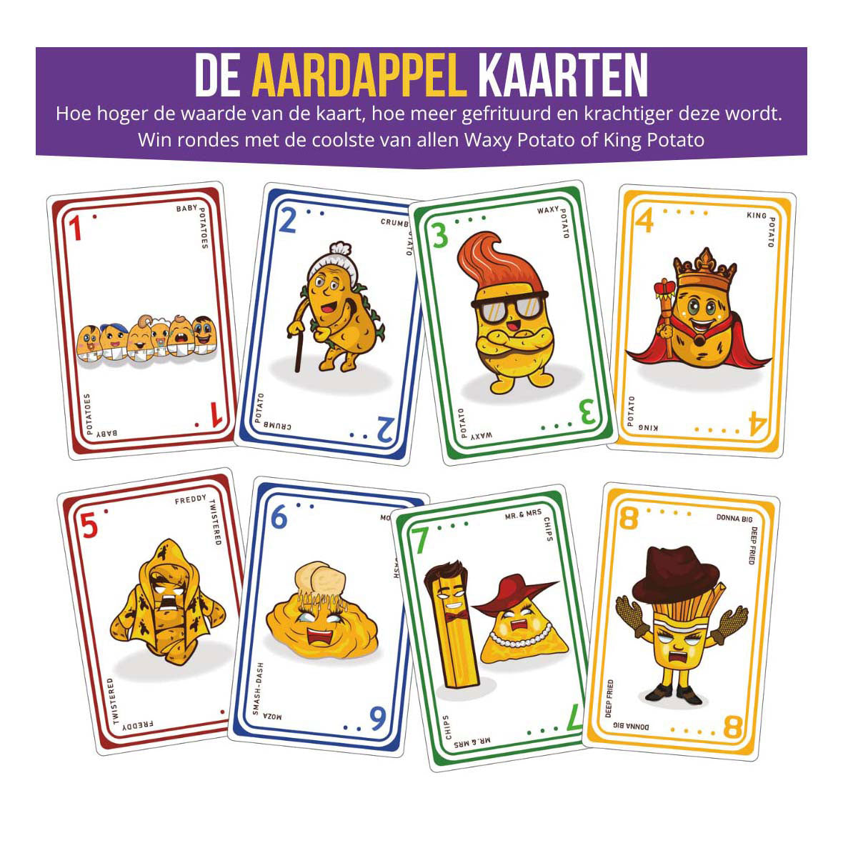 Jeu de cartes de pommes de terre frites, édition frite (nl)