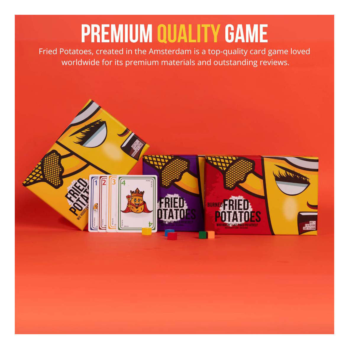 Jeu de cartes pommes de terre frites édition brûlée (anglais)