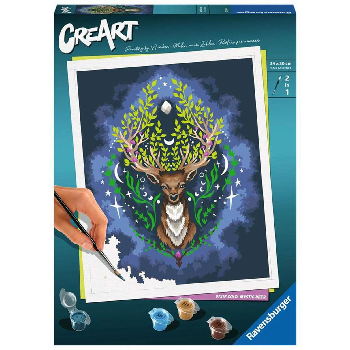 Ravensburger Creart Painting by Number - Pixie Cold: Mystic Deer