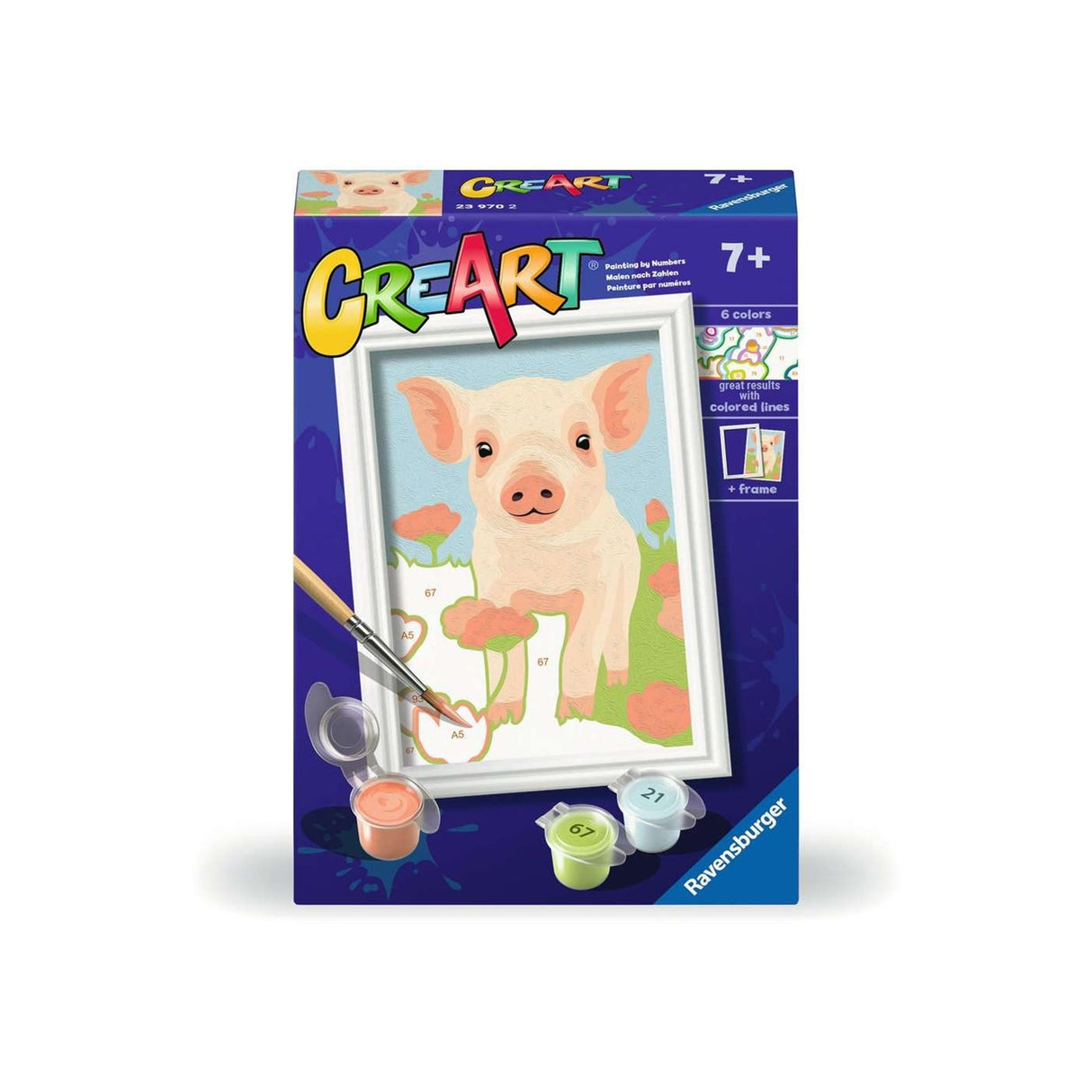 Peinture créative par numéro Ravensburger - cochon