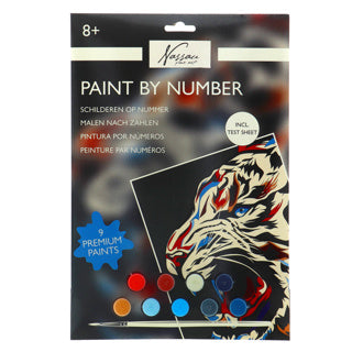 Nassau peinture par numéro tigre
