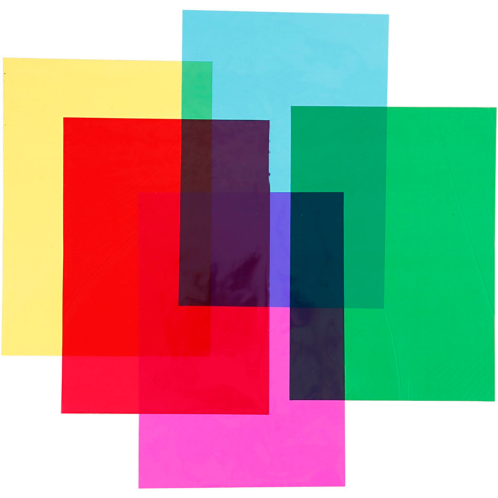 Creativ Company Cellulophan Foil Feuilles colorées, A4, 20e.