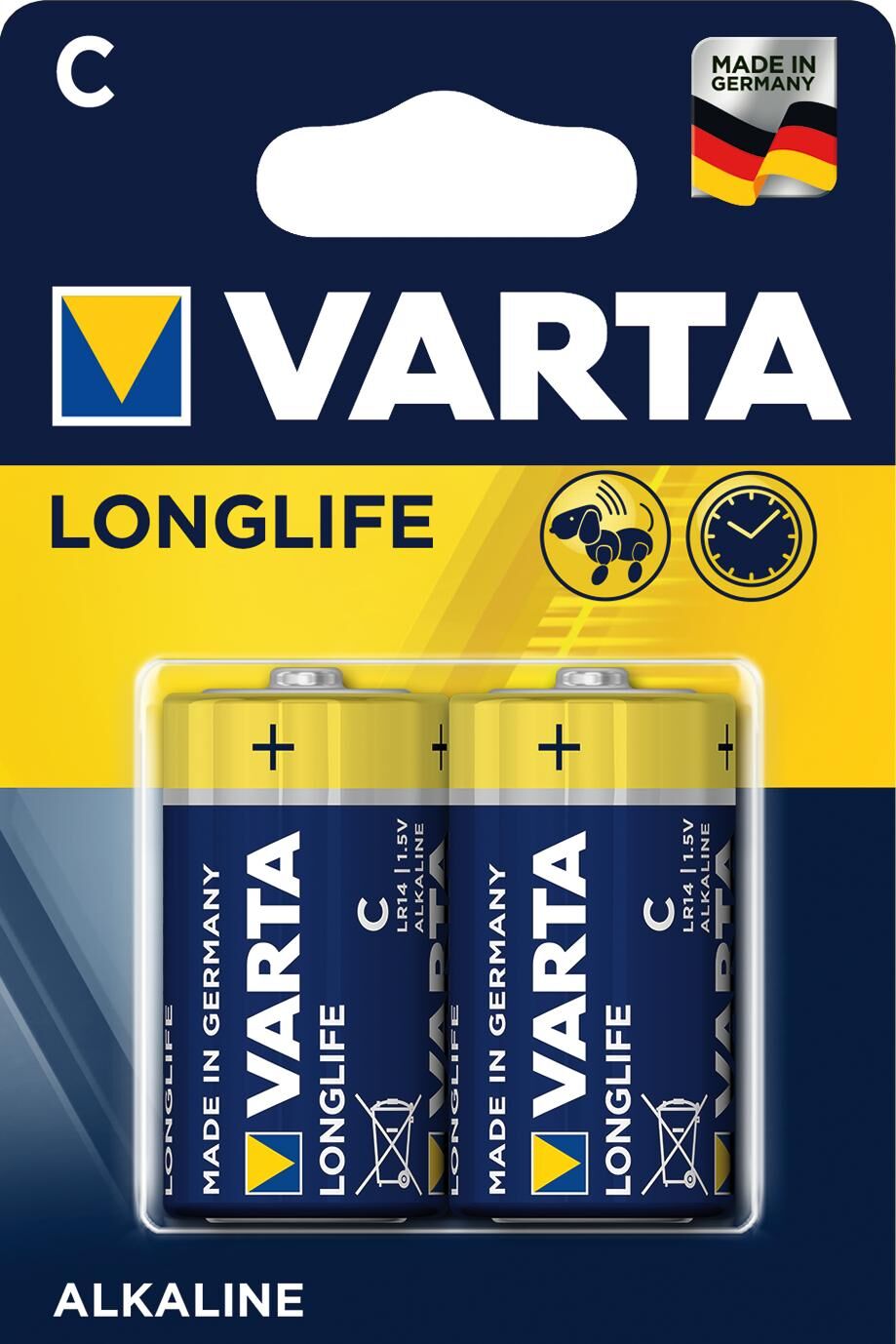 Varta pile alcaline longue durée LR14 C (2x)