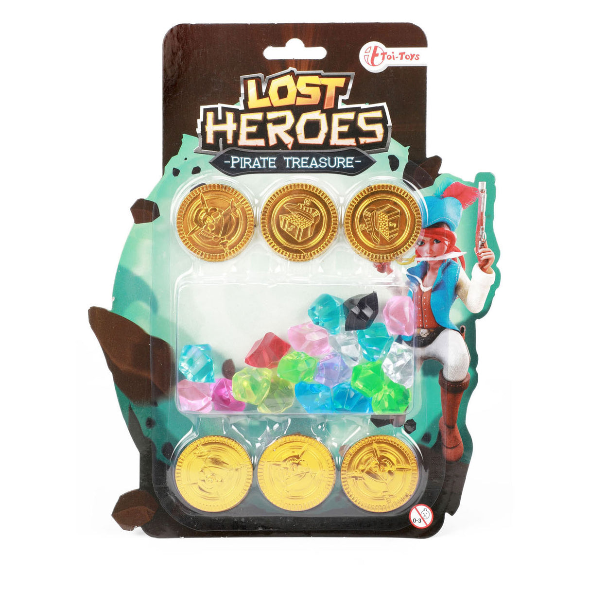 Toi Toys pièces de monnaie et diamants pirates