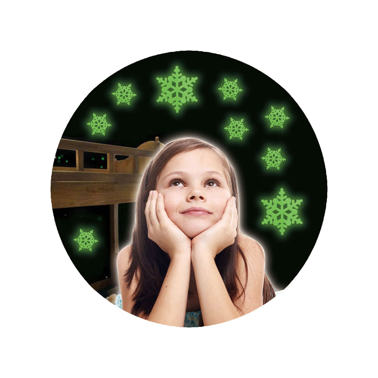 Toi-toys brillent dans les flocons de neige princesse de glace sombres