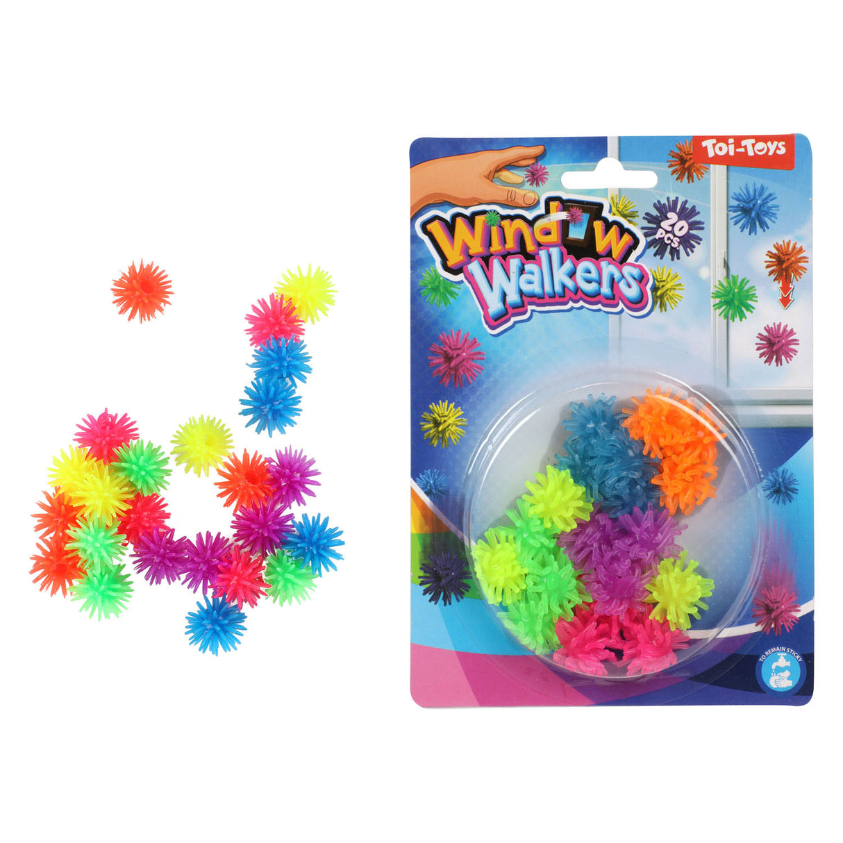 Boule gonflable Toi-toys pour chenilles de fenêtre, 20 pcs.