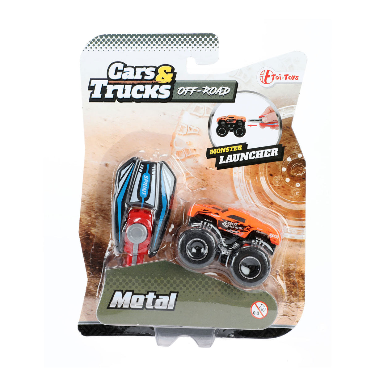 Les camions de voitures TOI-TOYS sauvent un mini-camion monstre
