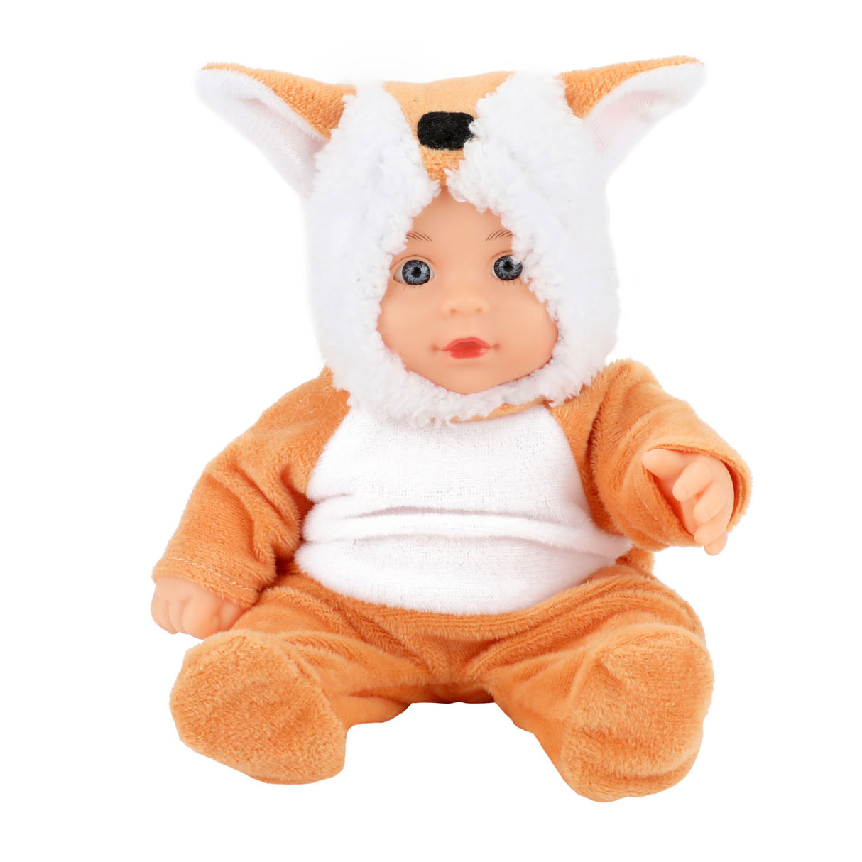 Beau baby poupée en costume d'animal - renard
