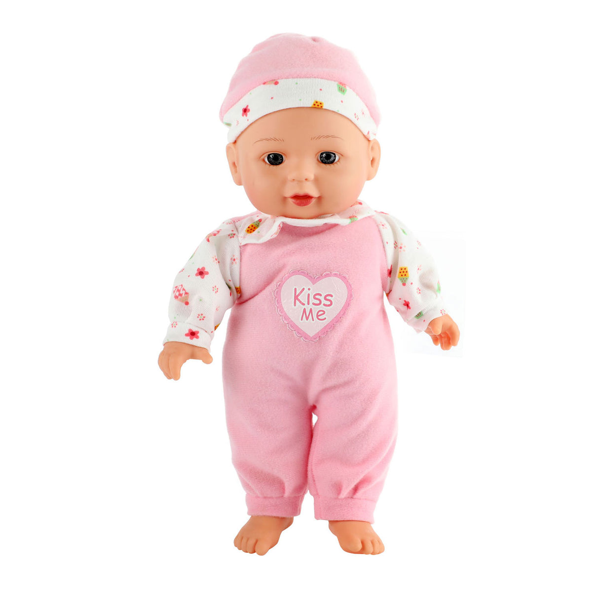 Poupée bébé couchée Beau baby avec biberon, 30 cm