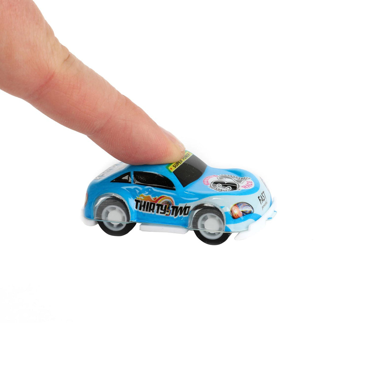 Toi-toys turbo racers retirent les voitures de course, 12 pcs.