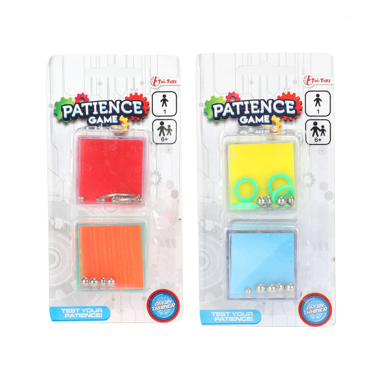 Toi-toys jeu de patience fidget cube, 2 pièces.