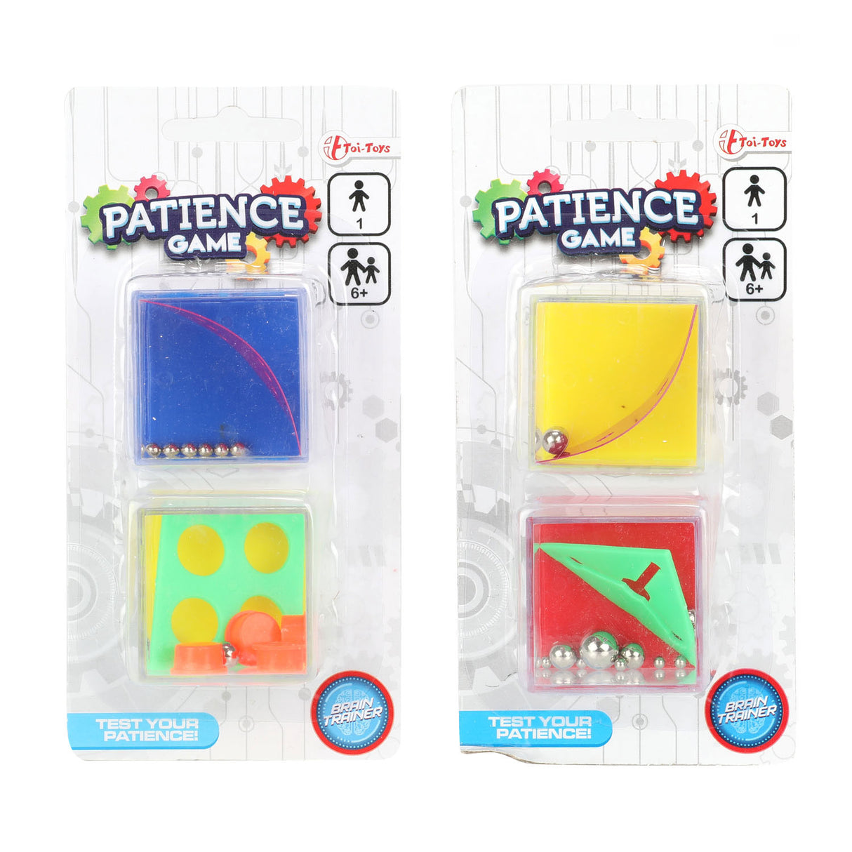 Toi-toys jeu de patience fidget cube, 2 pièces.