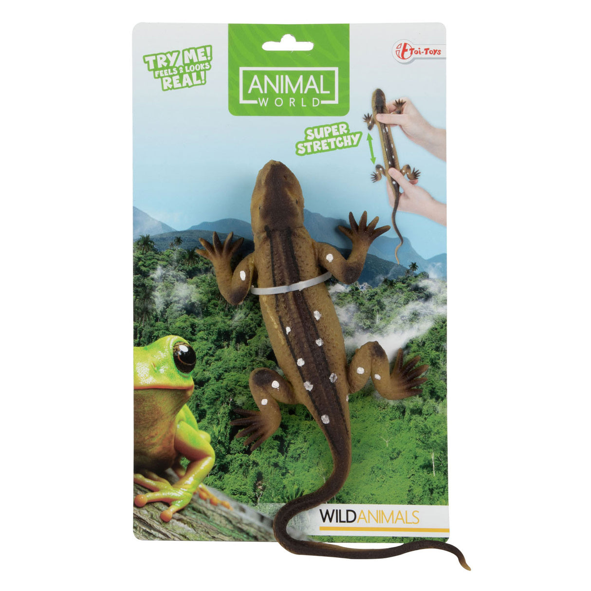 Toi-toys reptile réaliste sur carte