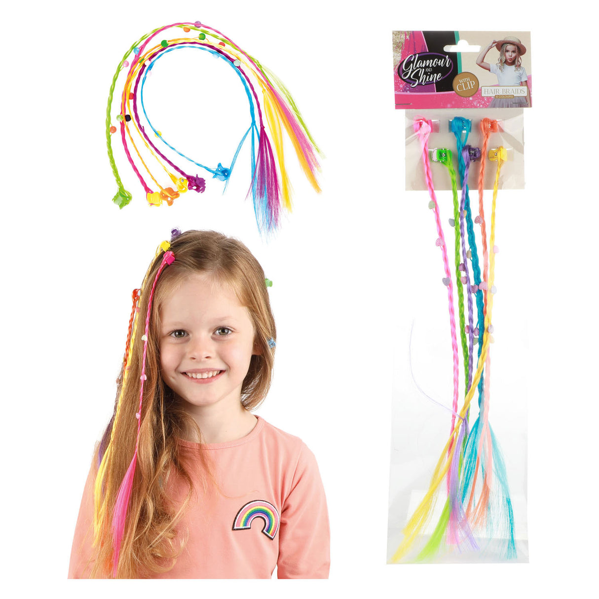 Toi-toys haarlok haarclip avec coeurs, 6e.