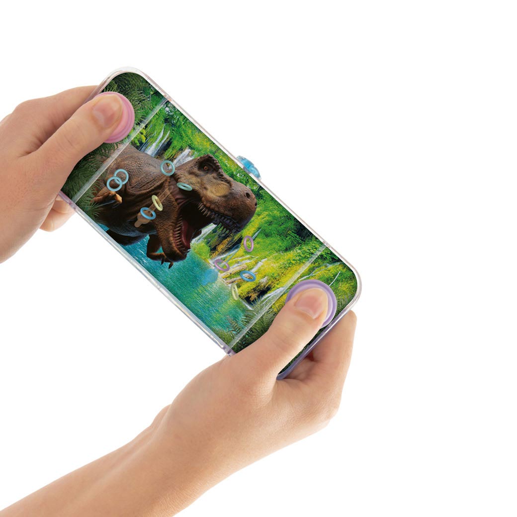 Jeu de patience dans l'eau du monde des dinosaures
