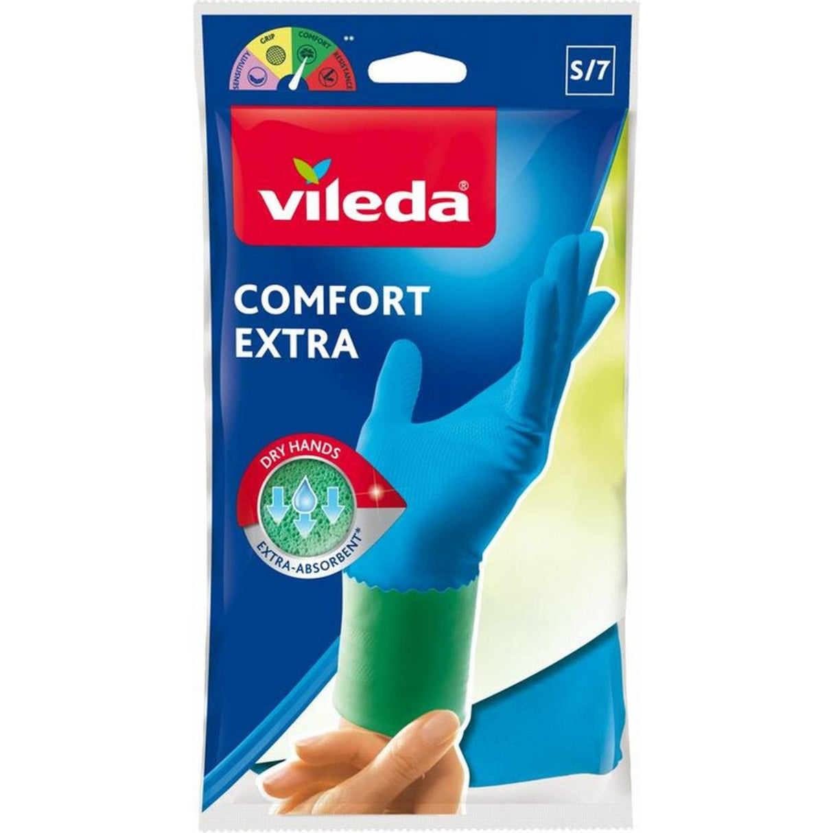 Vileda gants confort extra s 1pr