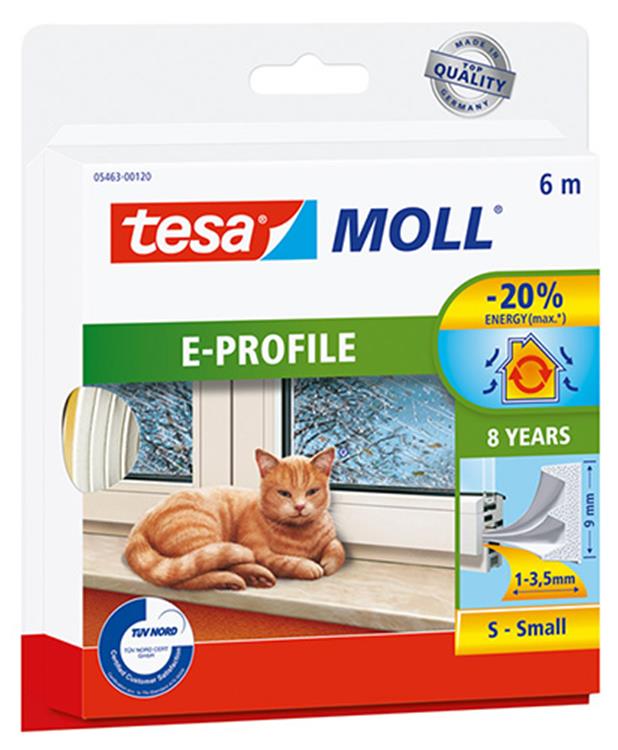 Tesa 1001366 - profil e moll blanc | 10 pièces