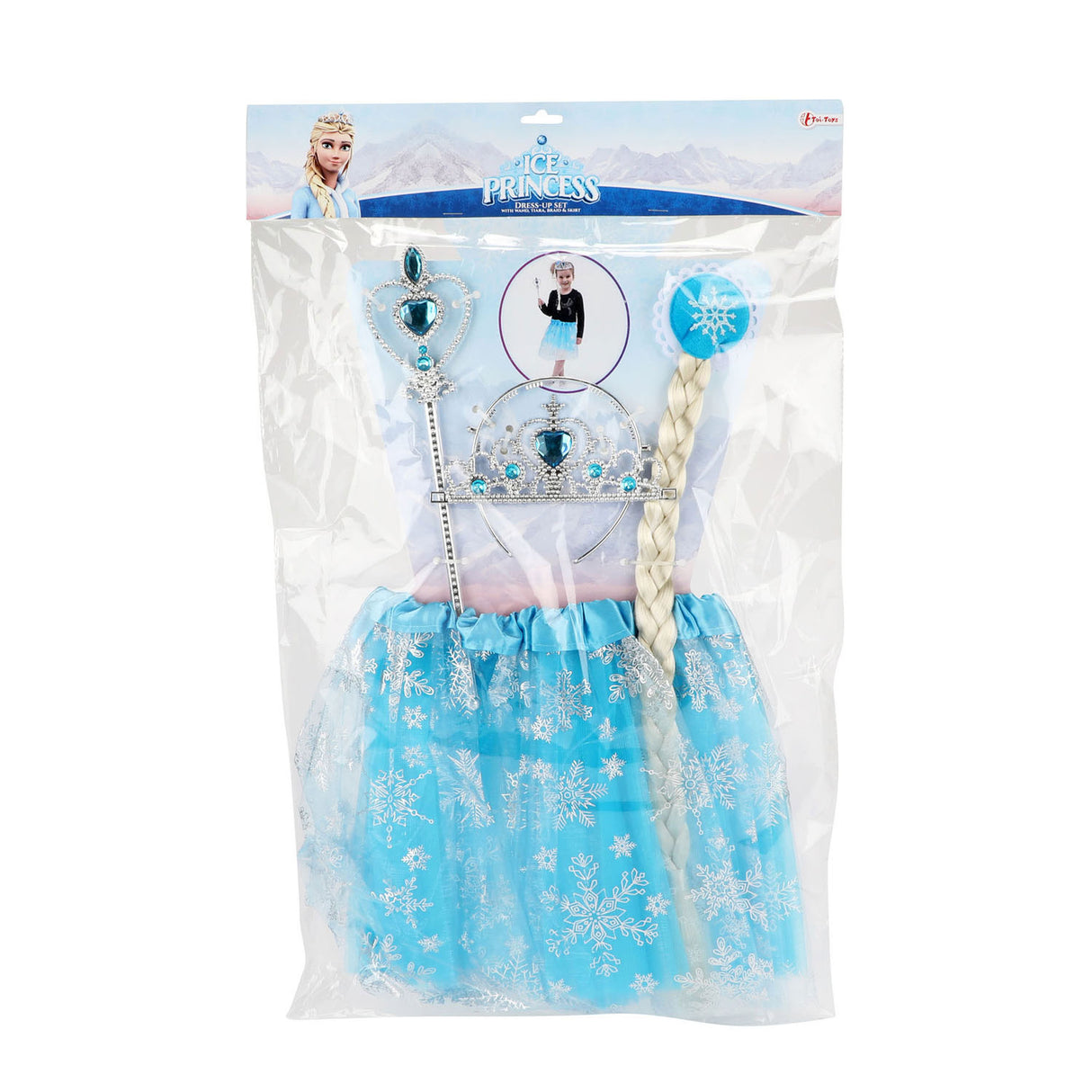 Toi-toys princesse des glaces avec tutu, diadème et bâton de princesse