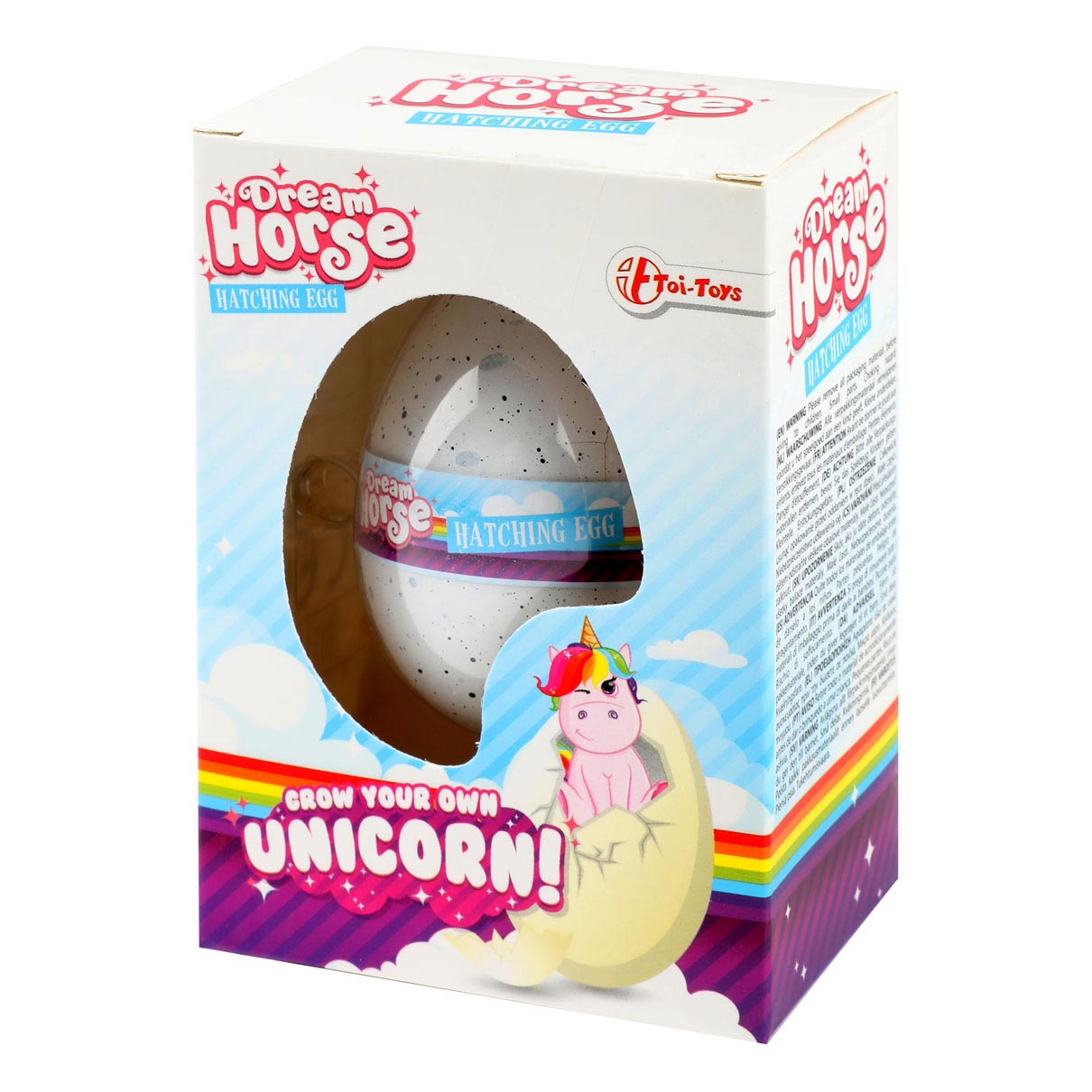 Toi-toys œuf de croissance licorne cheval de rêve junior 5,2 cm rose