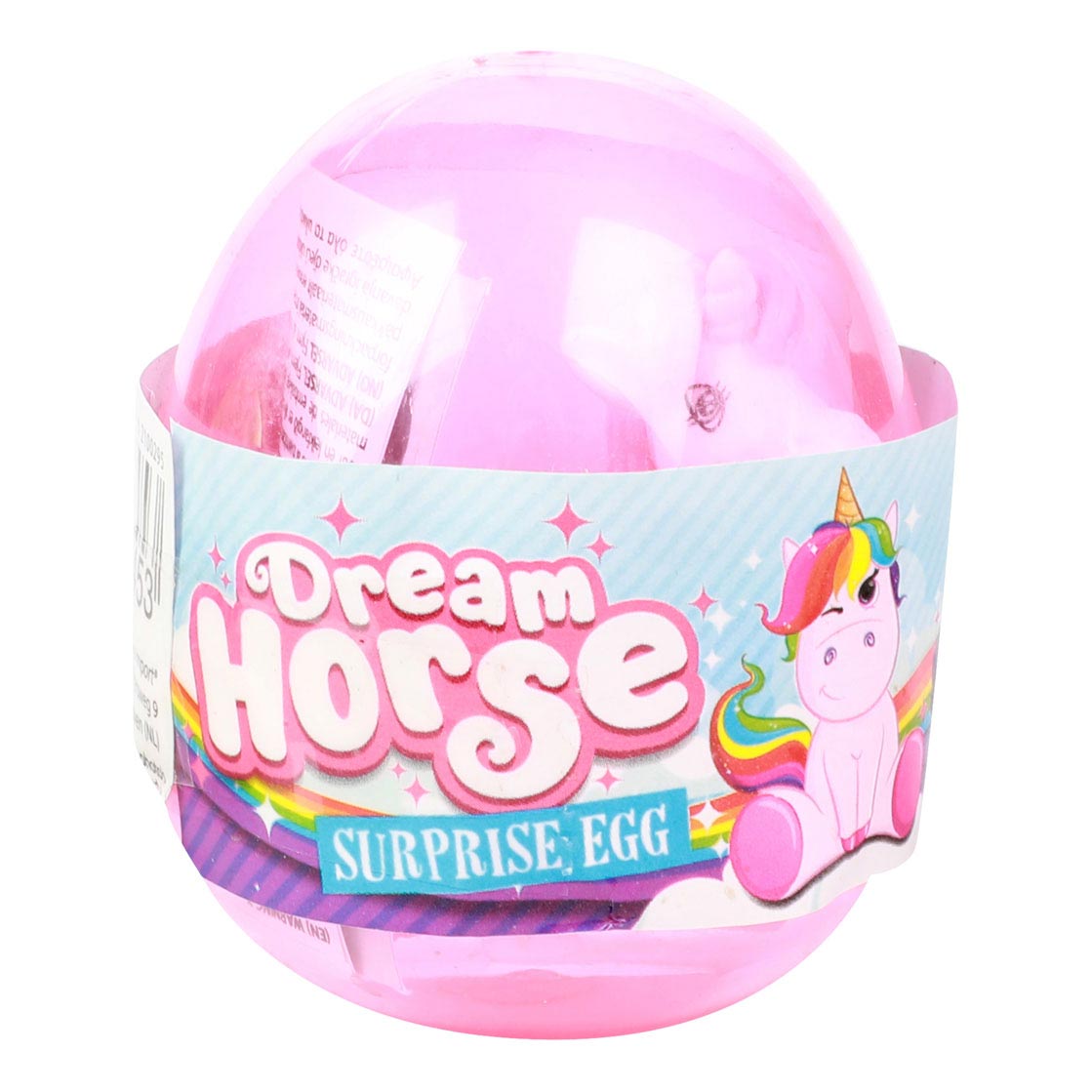 Licorne de cheval de rêve dans un œuf avec autocollants