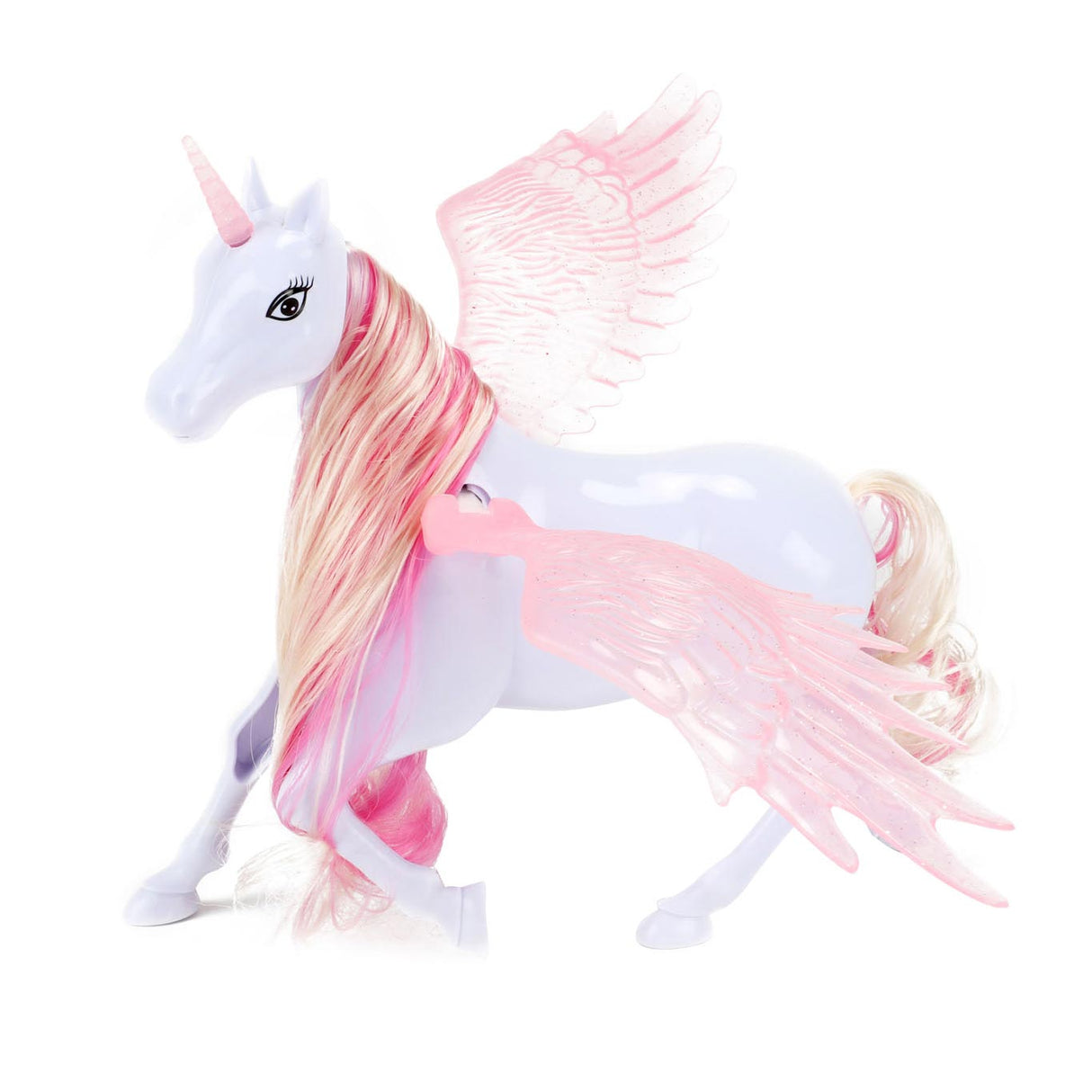 Toi-toys figurine de jeu licorne cheval de rêve avec ailes mobiles