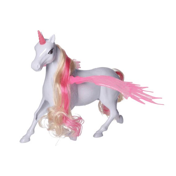 Toi-toys figurine de jeu licorne cheval de rêve avec ailes mobiles