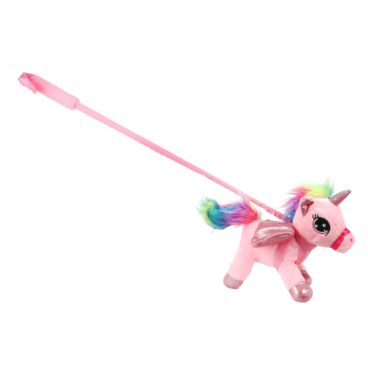 Toi-toys peluche licorne avec canne assortie