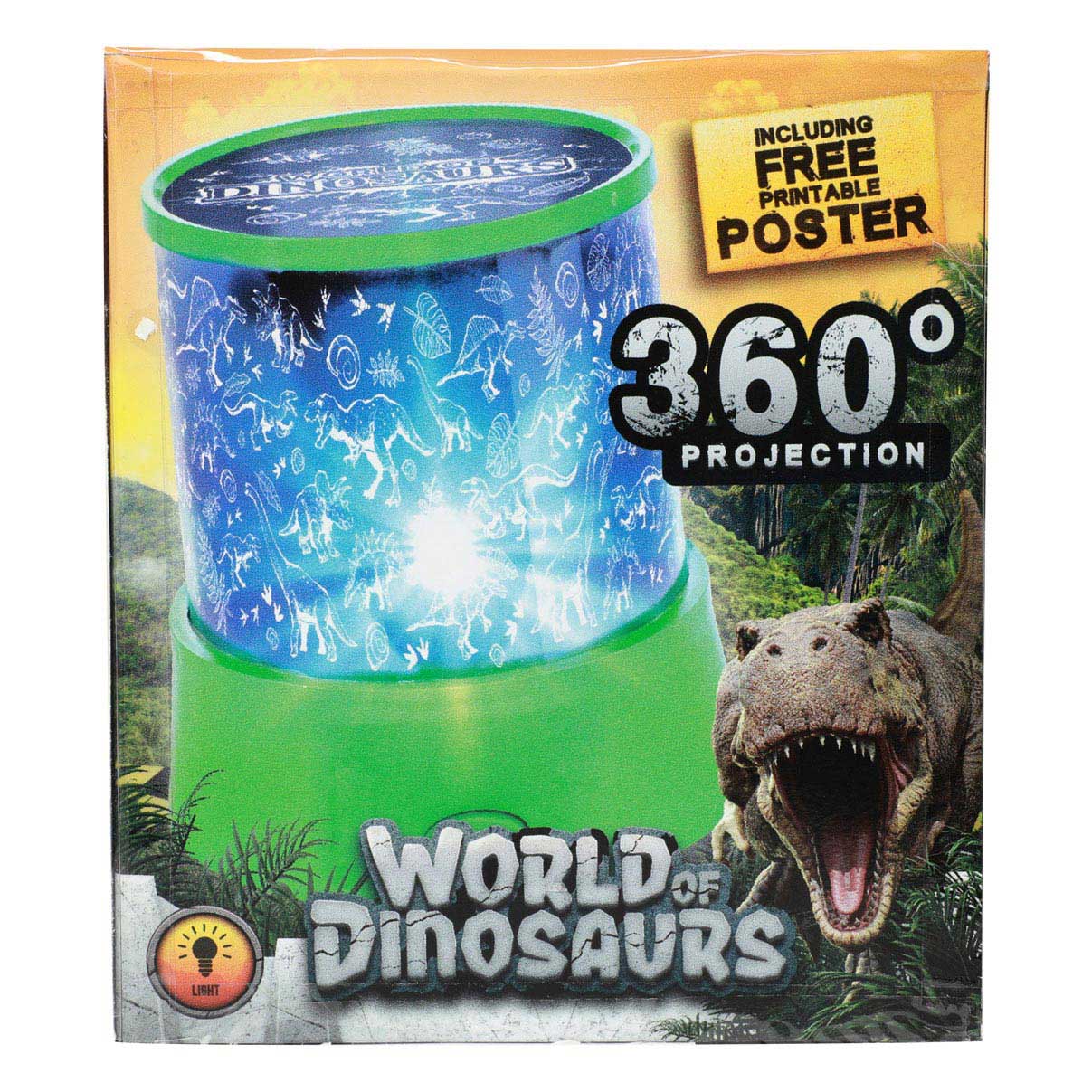 Lampe de projection du monde des dinosaures Dino