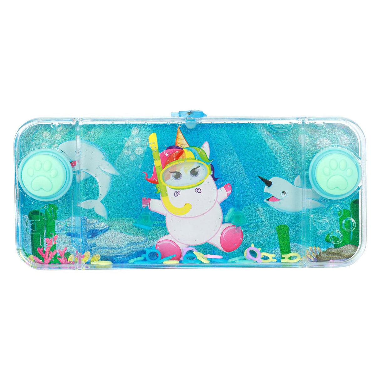Jeu de patience avec l'eau, cheval de rêve, licorne