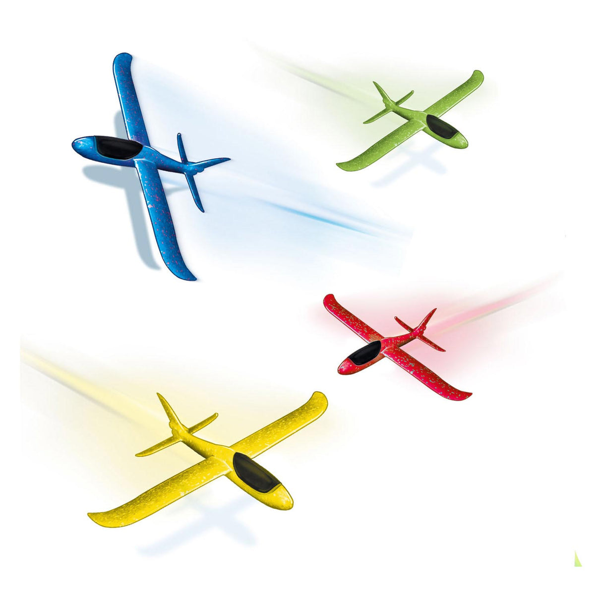 Toi-toys tire un avion en mousse