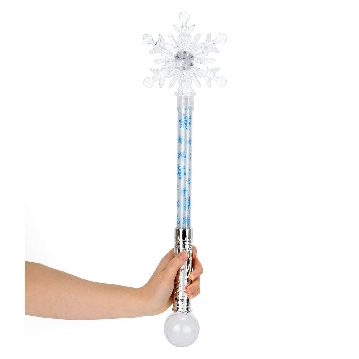 TOI-TOYS Ice Princess Magic Wand Wand Snowflake avec de la lumière