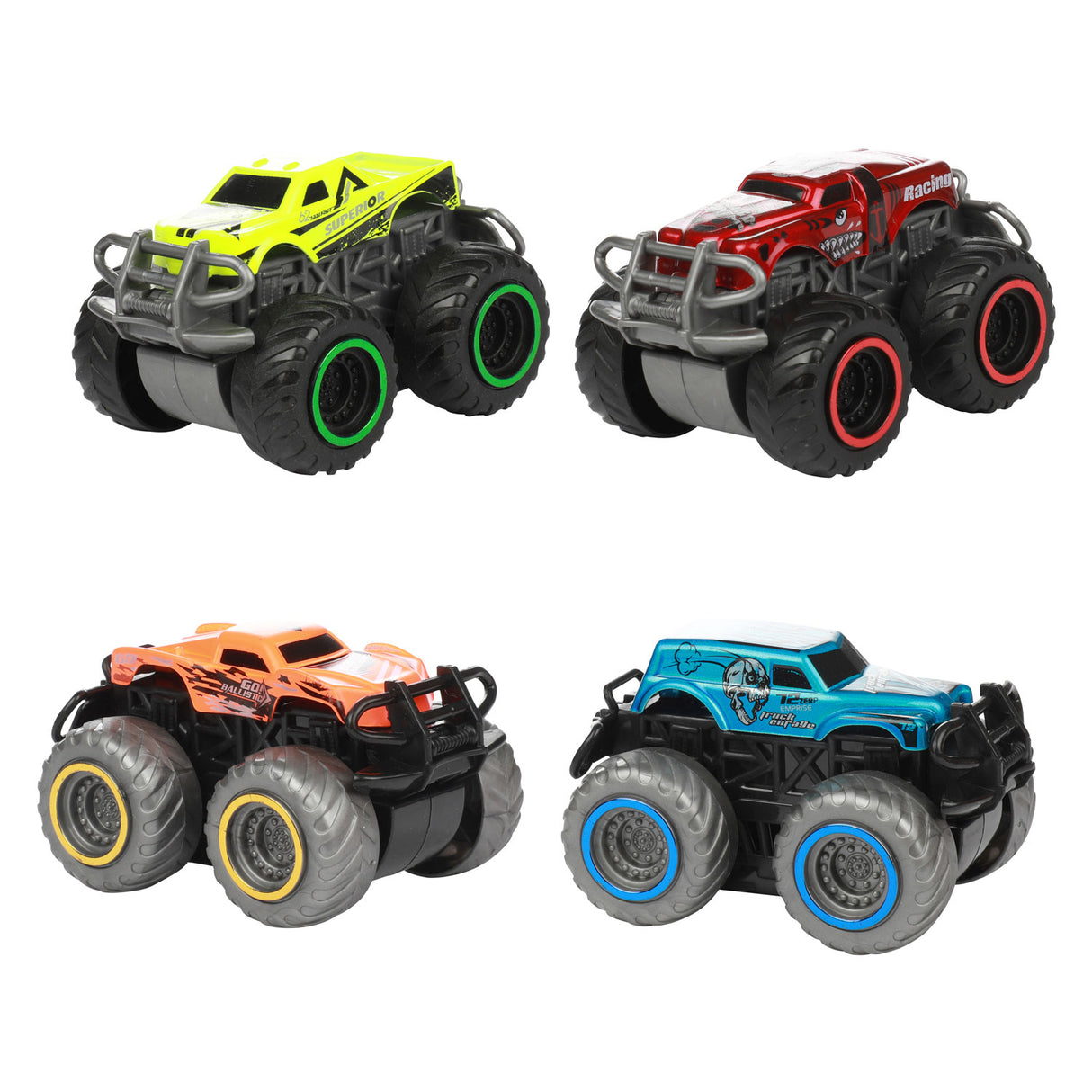 Toi-toys vehicool monster trucks avec tireur