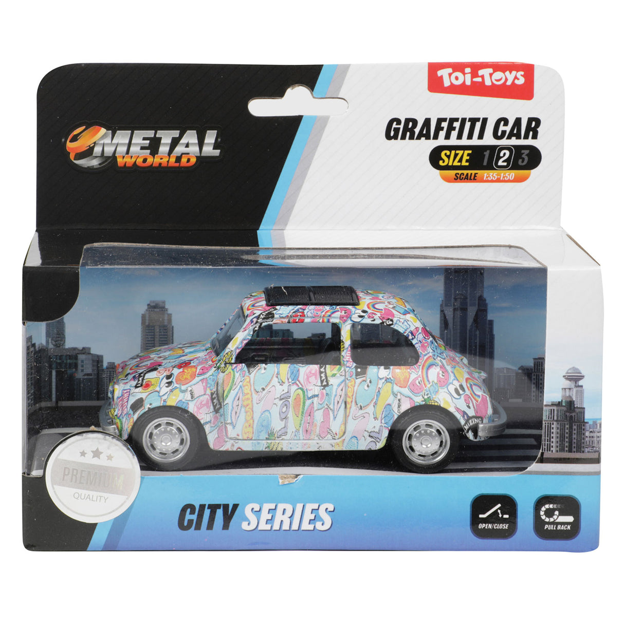 Voiture graffiti à retrait Metalworld