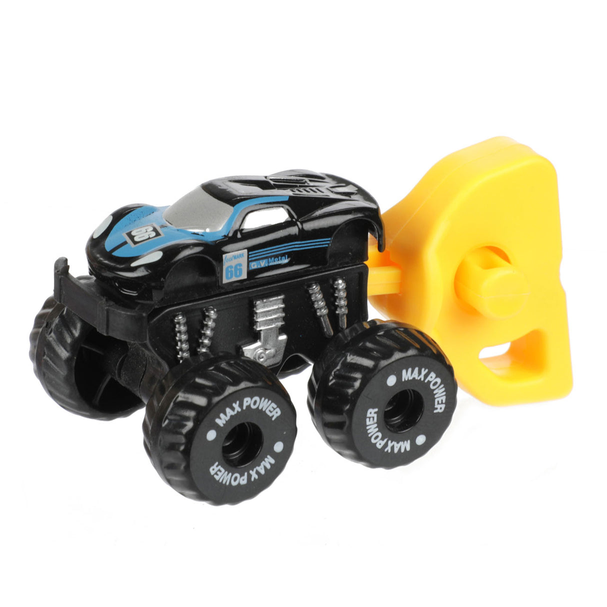 Camion monstre de course turbo avec tireur dans l'œuf