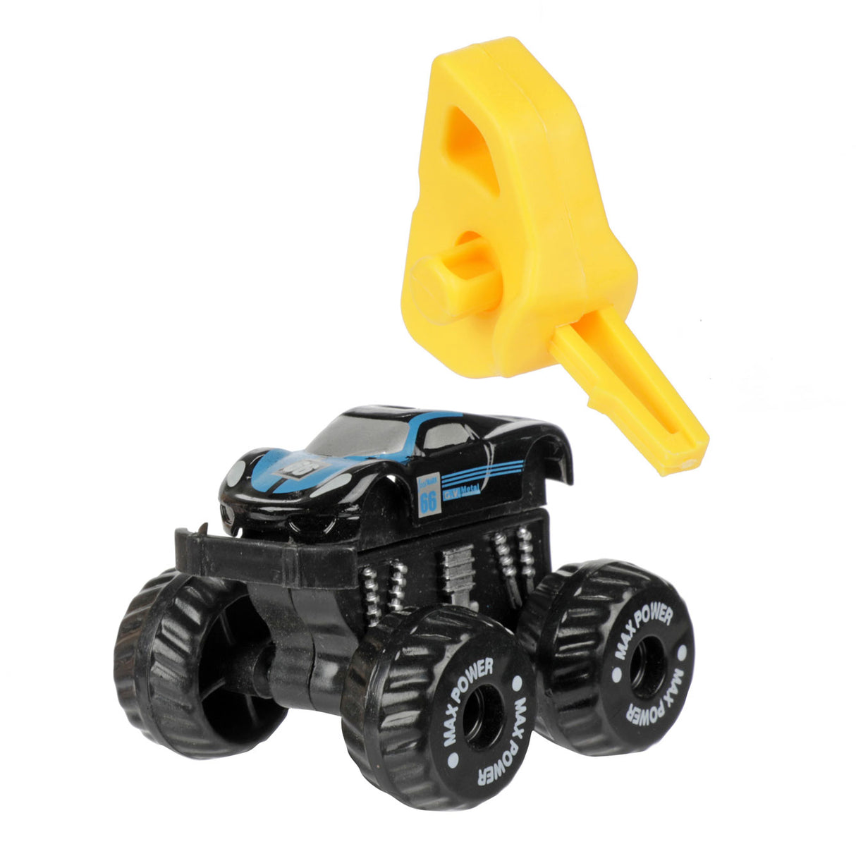 Camion monstre de course turbo avec tireur dans l'œuf