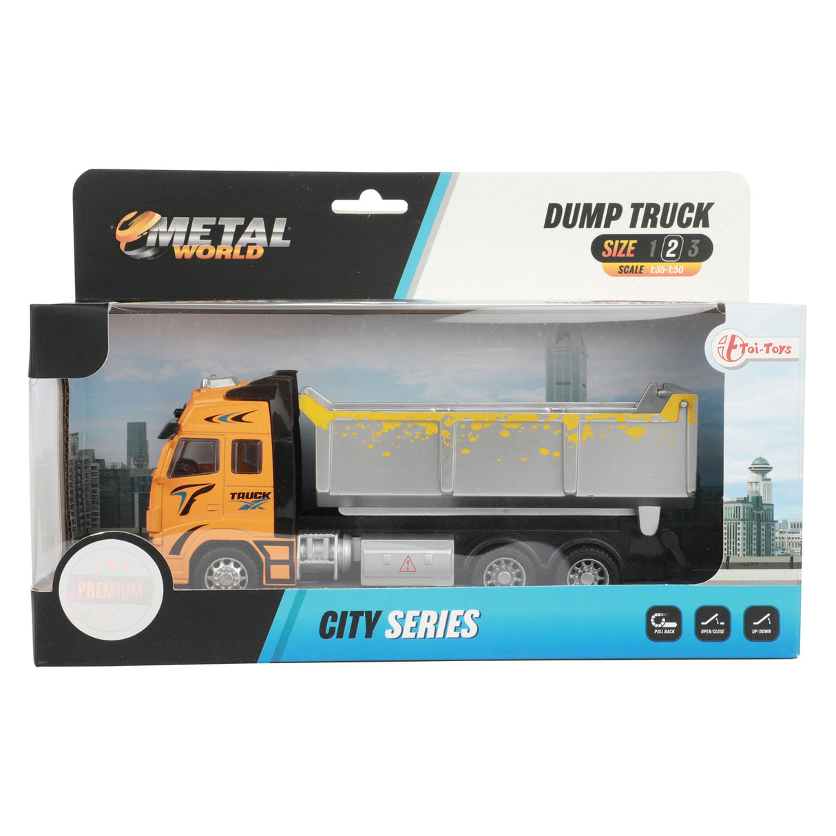 Toi-toys camion benne orange 12 cm